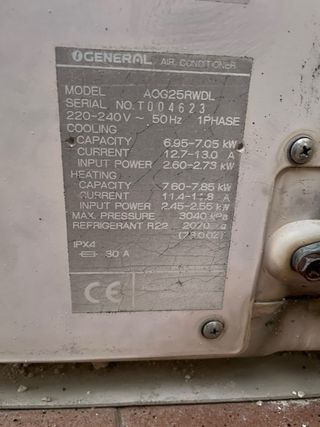 Máquina Aire Acondicionado General