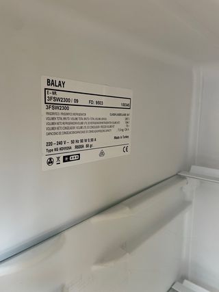 Frigorífico combi blanco Balay COMO NUEVO