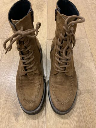 Botines marca Viguera en piel marrón