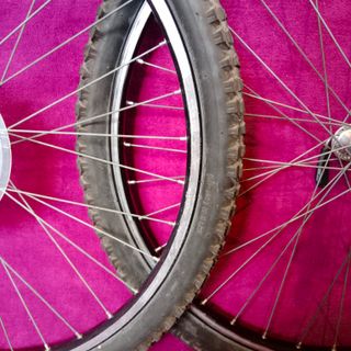 Ruote complete mozzi Shimano XT 735 cerch Ambrosio