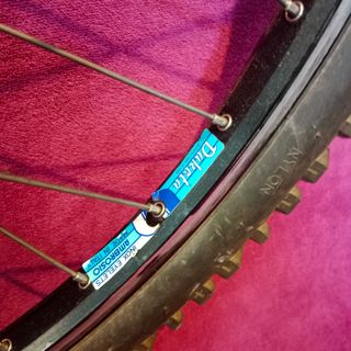 Ruote complete mozzi Shimano XT 735 cerch Ambrosio