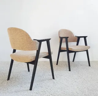 2 Sillas COMPAS de GUILLEUMAS. Vintage, 70s.