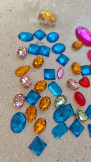 Lote abalorios para decoración