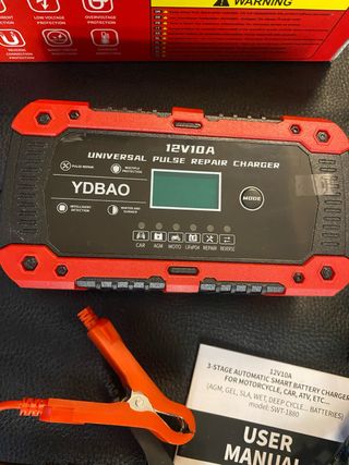 Cargador Batería Coche YDBAO 12V 10A