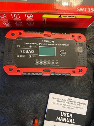 Cargador Batería Coche YDBAO 12V 10A