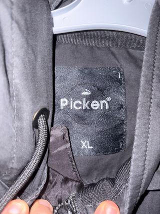 Chaqueta bomber negra hombre