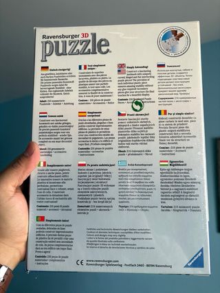 Puzzle 3D Ravensburger Torre Eiffel 216 piezas