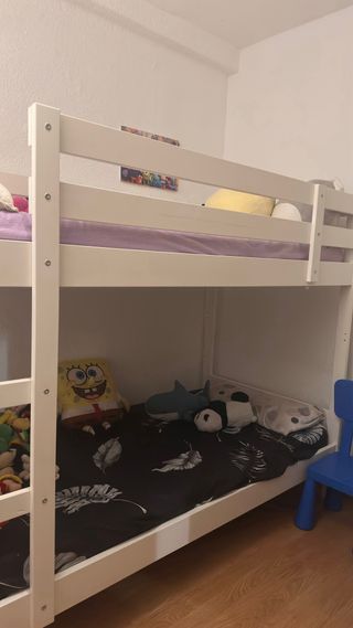 Litera Ikea Mydal Madera Blanca