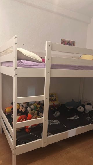 Litera Ikea Mydal Madera Blanca