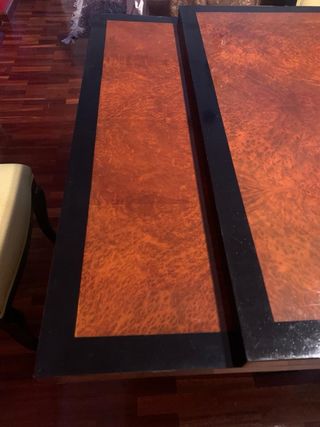 Mesa Comedor Madera Nudo Extensible con sillas