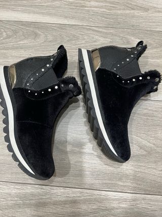 Botines Gissopo Negros Piel Sintética