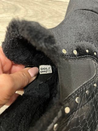 Botines Gissopo Negros Piel Sintética