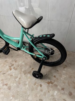 Bicicleta infantil color menta