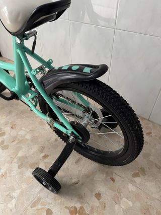 Bicicleta infantil color menta