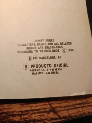 Imán Looney Tunes FC Barcelona del 1996