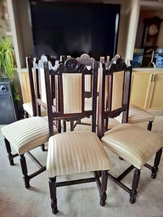 Juego de 6 Sillas Clásicas de Comedor