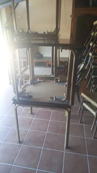 Mobiliario esterno in rattan e legno