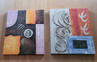 2 Quadri Astratti ad Olio