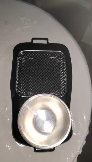 Molde 10L, Bandeja de Silicona para Air Fryer dual
