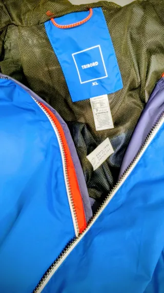 Chubasquero Tribord azul y gris