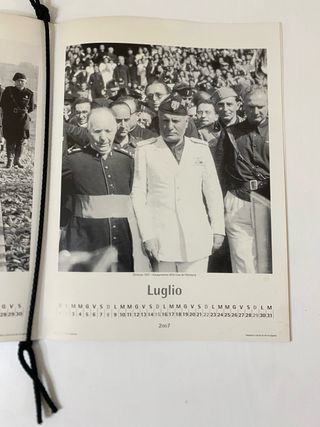 Calendario 2007 Mussolini Il Duce