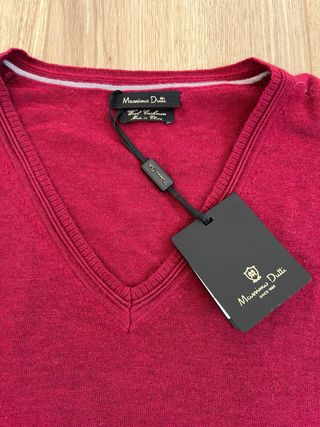 Jersey Massimo Dutti Pico Lana y Cashmere L
