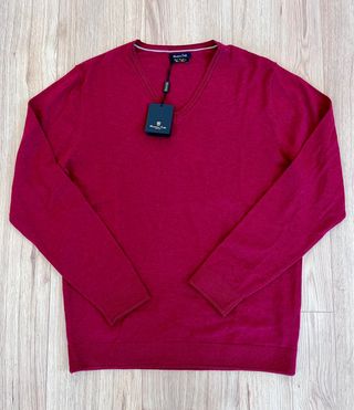 Jersey Massimo Dutti Pico Lana y Cashmere L