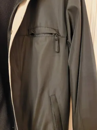 Giubbotto Occhi&Belli nero e beige