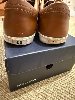 Zapatillas Fred Perry Marrones Hombre