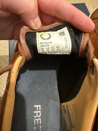 Zapatillas Fred Perry Marrones Hombre