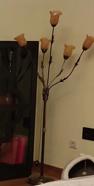 Lámpara de techo y pie a juego