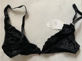 Reggiseno nero Vintage in seta tg 1 Armelle