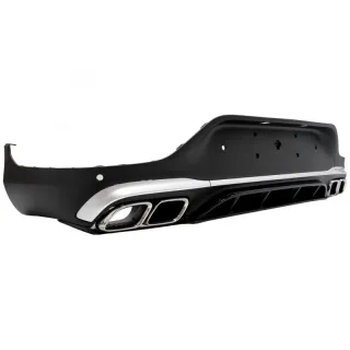 Difusor trasero con salidas de escape Cromadas par