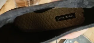 Botines de terciopelo negros talla 37