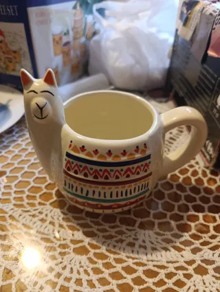 Tazón de cerámica con diseño de llama