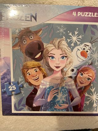 Puzzle Frozen 4 en 1 NUEVO!!!