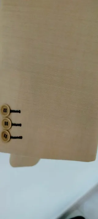 Completo uomo lana beige/marrone tg.54