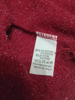 Maglioncino Nazzaro rosso scintillante