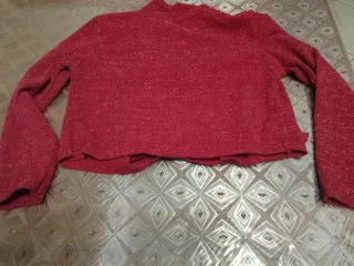 Maglioncino Nazzaro rosso scintillante