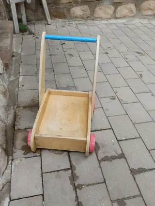 Cochecito madera juguete niños