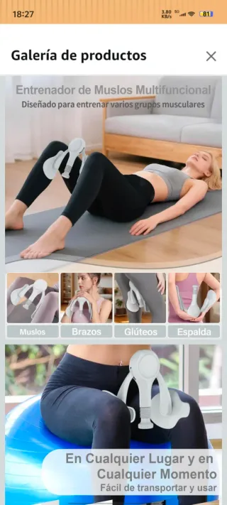 Ejercitador Suelo Pélvico y Muslos Mujer