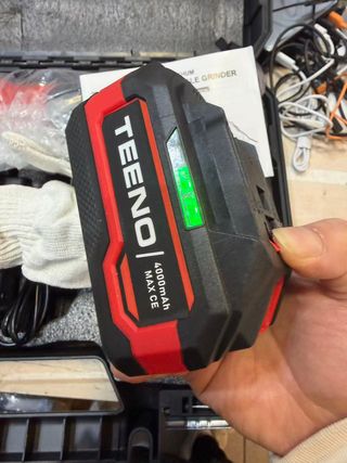 TEENO Amoladora de Ángulo Inalámbrica 21V 1000W