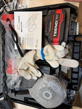 TEENO Amoladora de Ángulo Inalámbrica 21V 1000W