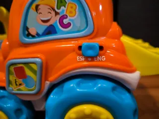 Camión construcción con sonido frases español ingl