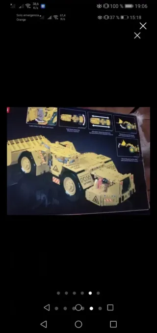 Excavadora Minería Bloques Construcción