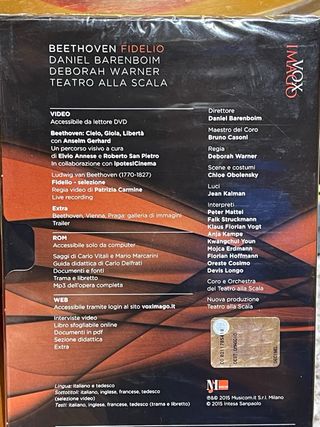 CD + DVD Puccini, Leoncavallo, Beethoven