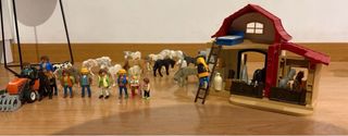 Pack Granja Playmobil con Caballos y Figuras