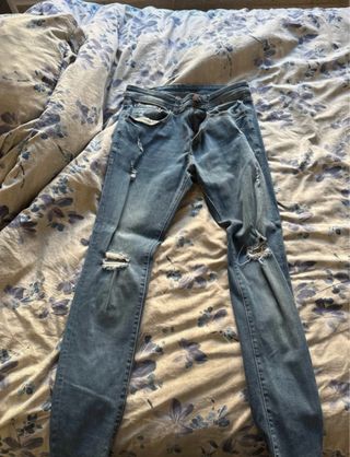 4 Pantalones Vaqueros Rotos Negros