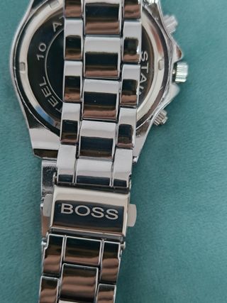 Reloj Hugo Boss Cronógrafo Plata y Blanco