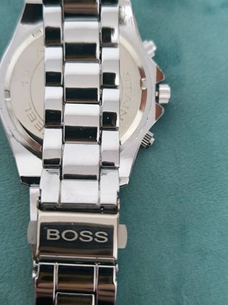 Reloj Hugo Boss Cronógrafo Plata y Blanco